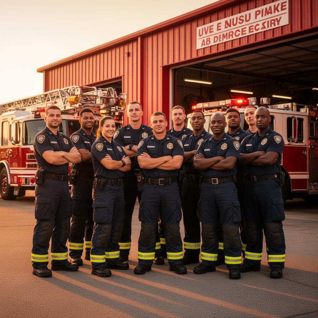 Firefighter team